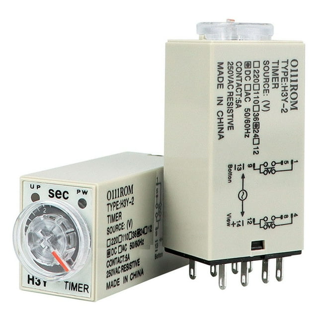 8-Pin 60-Second Timer Power-on Delay Relay H3Y-2 Small Time Relay