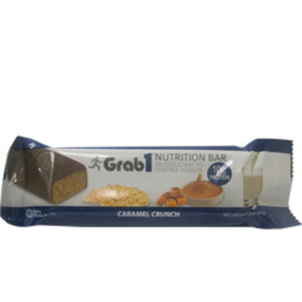 Grab1 Kosher Nutrition Bar 10g Protein Caramel Crunch Dairy Cholov