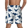 thumbnail image 4 of Gaeub Cute Cartoon Dinosaurs Mens Swim Trunks Stretch Beach Shorts Quick Dry for Men Swim Shorts Swimwear with Pockets- XX-Large, 4 of 9