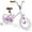 Purple, variant on OLAKIDS Kids Bike, 12 14 16 18 Inch Bear Themed Toddlers Bike with Training Wheels Adjustable Seat Handlebar Coaster Brake and Handbrake, Children's Bicycle for Boys Girls
