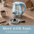 thumbnail image 4 of COOK WITH COLOR Electric Kettle, 1200W 1.8L Glass Water Boiler, Blue Slate, 4 of 7