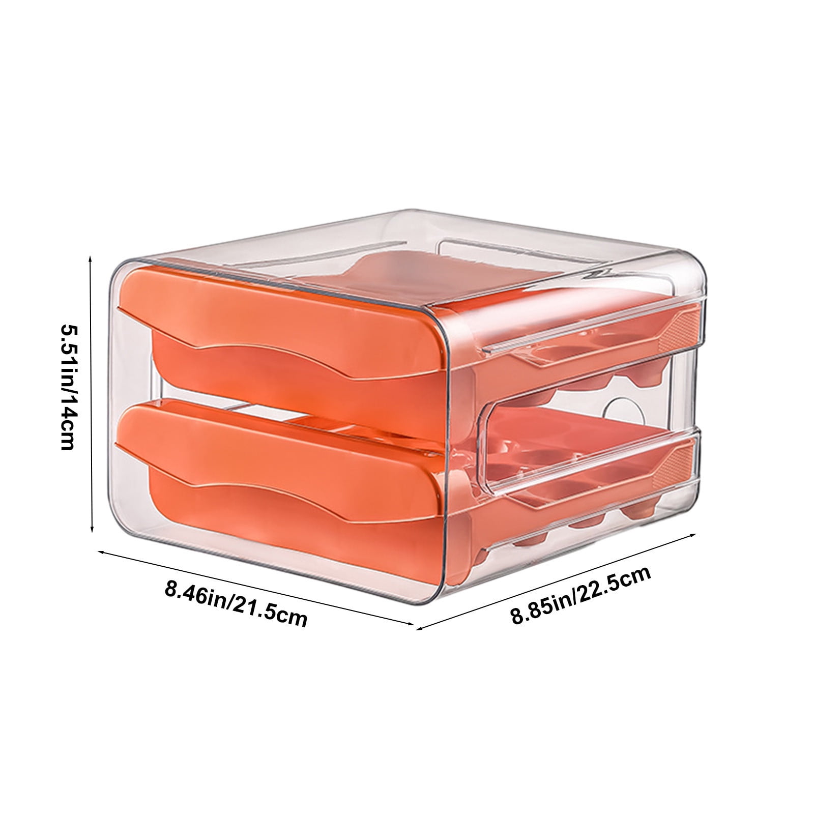Portable Egg Carton for 24 Eggs | Foldable Plastic Storage Box with Snap Lid & Clear Window | Kitchen & Travel Organizer