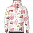 thumbnail image 7 of Goofa Cow And Pig for Men's Hooded Sweatshirt - Lightweight Pullover Hoodie with Kangaroo Pocket, Perfect for Everyday Wear-Large, 7 of 7