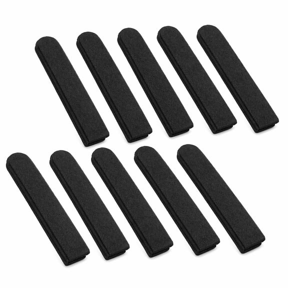 Stcellnmex 12 Pcs Black Microfiber Hair Towel Wrap Reusable Salon Neck Strips for Shampoo Hair Cutting Beauty Spa Use
