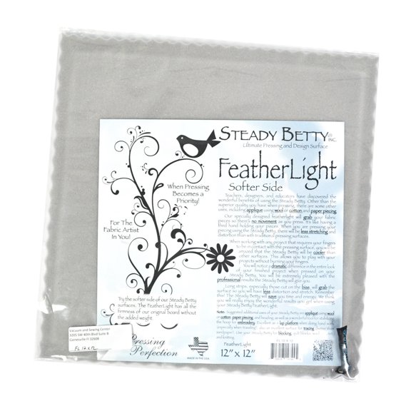 Steady Betty Feather Light Pressing Board 12 Inches x 12 Inches
