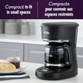 thumbnail image 3 of Mr. Coffee 5-Cup Programmable Coffee Maker, 25 oz. Mini Brew, Space-Saving Coffee Machine, Black, 3 of 6