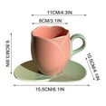 thumbnail image 2 of Dengmore Flower-shaped Fairy Coffee Cup Ethereal Flower Ceramic Mug for Couple Friends Fae Blossom Teacup Cottagecore Floral Teacup Christmas New Year Gifts, 450ml, 2 of 5