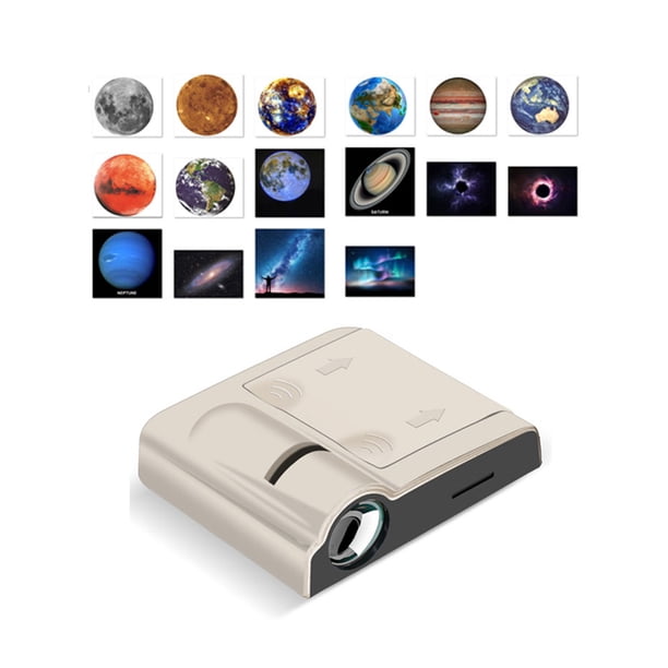Bearachild Lámpara de proyección de fondo, proyector de fotografía para fiestas, luz con hojas, iluminación de proyección con pilas Iluminación y accesorios beis tipo 1