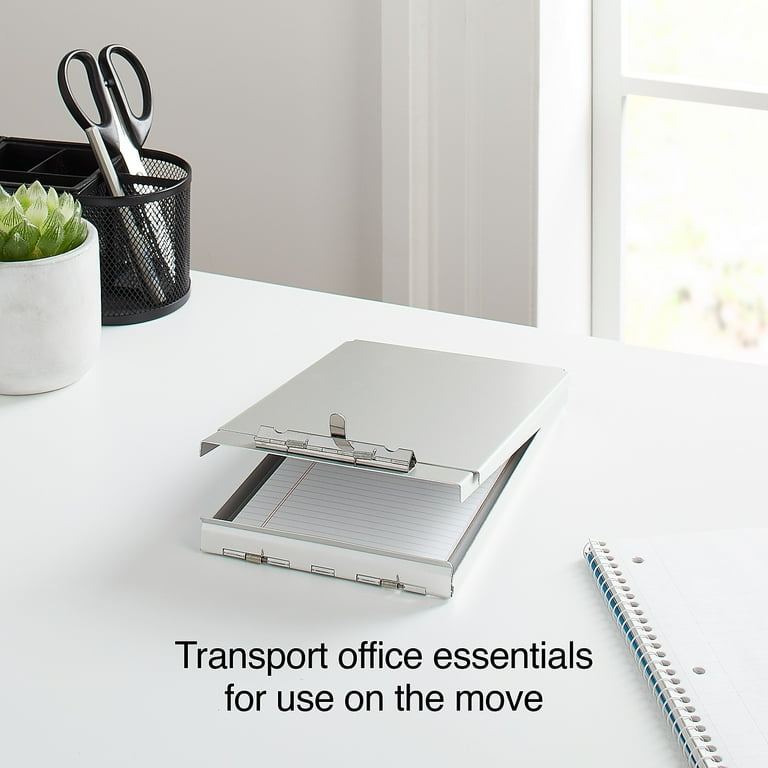 Staples Memo Aluminum Storage Clipboard Memo Size Silver 2