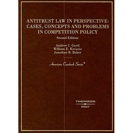 Antitrust Law In Perspective Cases Concepts And