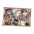 thumbnail image 4 of 9 piezas de cascanueces de madera para árbol de Navidad, soldados, figuras decorativas colgantes, cascanueces Estilo C, 4 of 9