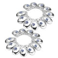 thumbnail image 2 of 2 Pcs Fleur Strass Haltère Ventre, 2 of 9
