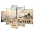 thumbnail image 2 of Designart "Religious Scene at the Prophet s Mosque II" Islamism Metal Wall Decor Set, 2 of 5