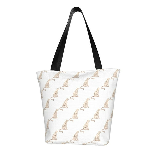 Balery Leopard Print Bolsa de Hombro con Diseño, Bolsa Grande y Duradera, Bolsa Versátil para Compras