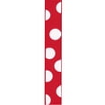 thumbnail image 3 of Offray Ribbon, Red with Polka Dot 7/8 inch Grosgrain Polyester Ribbon, 9 feet, 3 of 5