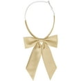 thumbnail image 1 of INSPIRE CHIC Women's Bow Ties Solid Color Western Ribbon Pre-Tied Bowties Champagne One Size, 1 of 6