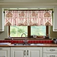 thumbnail image 3 of Yayeee Kitchen Curtains Set of 2 Light Filtering 57"x24" Over Sink Window Panels, Pink Candy House, 3 of 7