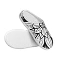 thumbnail image 3 of Lsque Mandala Floral Line Art Pattern Womens Comfort Cotton on Scuff With Memory Foam and Anti-skid Sole Slipper-40/41, 3 of 7