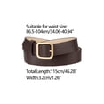 thumbnail image 3 of Unique Bargains Ceinture Carrée à Boucle Ardillon pour Femmes, Ceinture de Taille en Cuir Souple et Grand pour Robes, 3 of 4