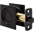 thumbnail image 3 of Contemporary Square Pocket Door Lock, Passage (Hall/Closet) Latch, 2-3/8" Backset, RCL, Matte Black by Stone Harbor Hardware, 3 of 3