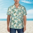 thumbnail image 4 of Daiia Lilies Flowers Hawaiian Shirt for Men Gentle Cotton Regular Short Sleeve Casual-Large, 4 of 9