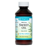 De La Cruz Olive Oil Ear Drops, Wax Softening Solution for Adults and Kids, 4 fl Oz