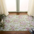 thumbnail image 3 of SAFAVIEH Cabana Iskra Floral Indoor/Outdoor Area Rug, Green/Pink, 2'7" x 5', 3 of 16
