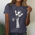 thumbnail image 4 of Birdeem T-Shirts Imprimés pour Femmes et Filles, Manches Courtes, Col Rond, Blouse, 4 of 6