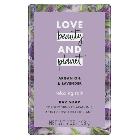 Love Beauty And Planet Relaxing Rain Bar Soap Argan Oil & Lavender 7
