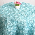 thumbnail image 3 of Cheers 120cm Round 3D Rose Fabric Tablecloth Table Cover Wedding Banquet Party Decor, 3 of 6