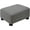 Linen-grey, variant on Small Foot Stool Ottoman Footstool with Legs Under Desk Footrest for Living Room Bedroom and Office, Dark Brown