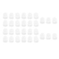 thumbnail image 2 of 30pcs Guitar Silicone Finger Protectors Breathable Finger Cots Transparent Fingertip Protectors M Size, 2 of 14