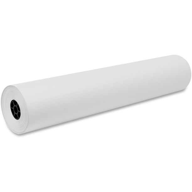 Decorol Flame Retardant White Butcher Paper Roll, White Art Paper, 36â