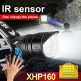 thumbnail image 1 of 1000000lm Xhp160 16-core Ir Led faro Xhp90 potente faro Led 18650 linterna de cabeza recargable Usb lámpara de cabeza de Camping, 1 of 5