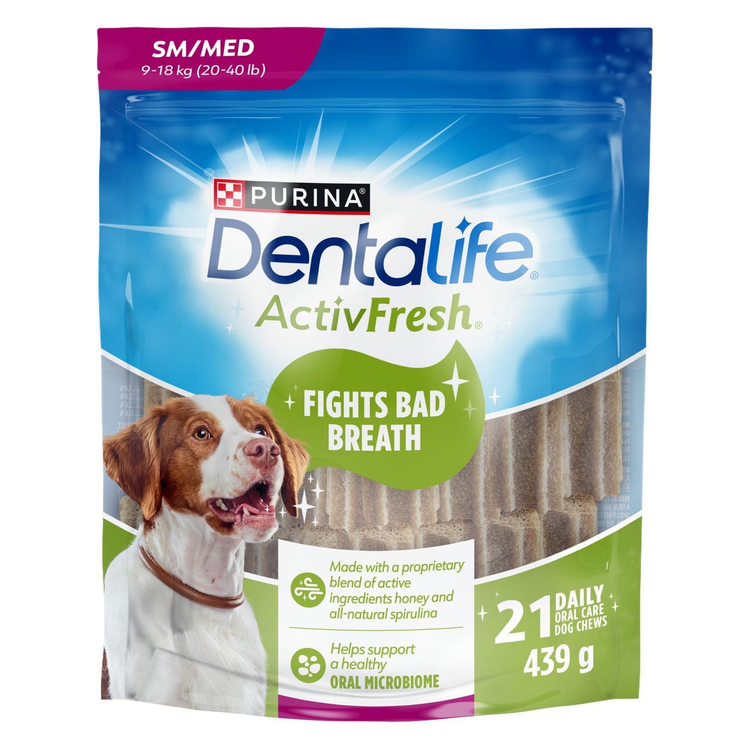 DentaLife ActivFresh Moyennes Gâteries à Mâcher pour Soins Buccodentaires Quotidiens