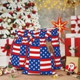 thumbnail image 7 of ZICANCN Christmas Gift Bags, American Graphic National Patriotic Reusable Fabric Drawstring Storage Bags with Drawstring, Small Size, 7 of 7