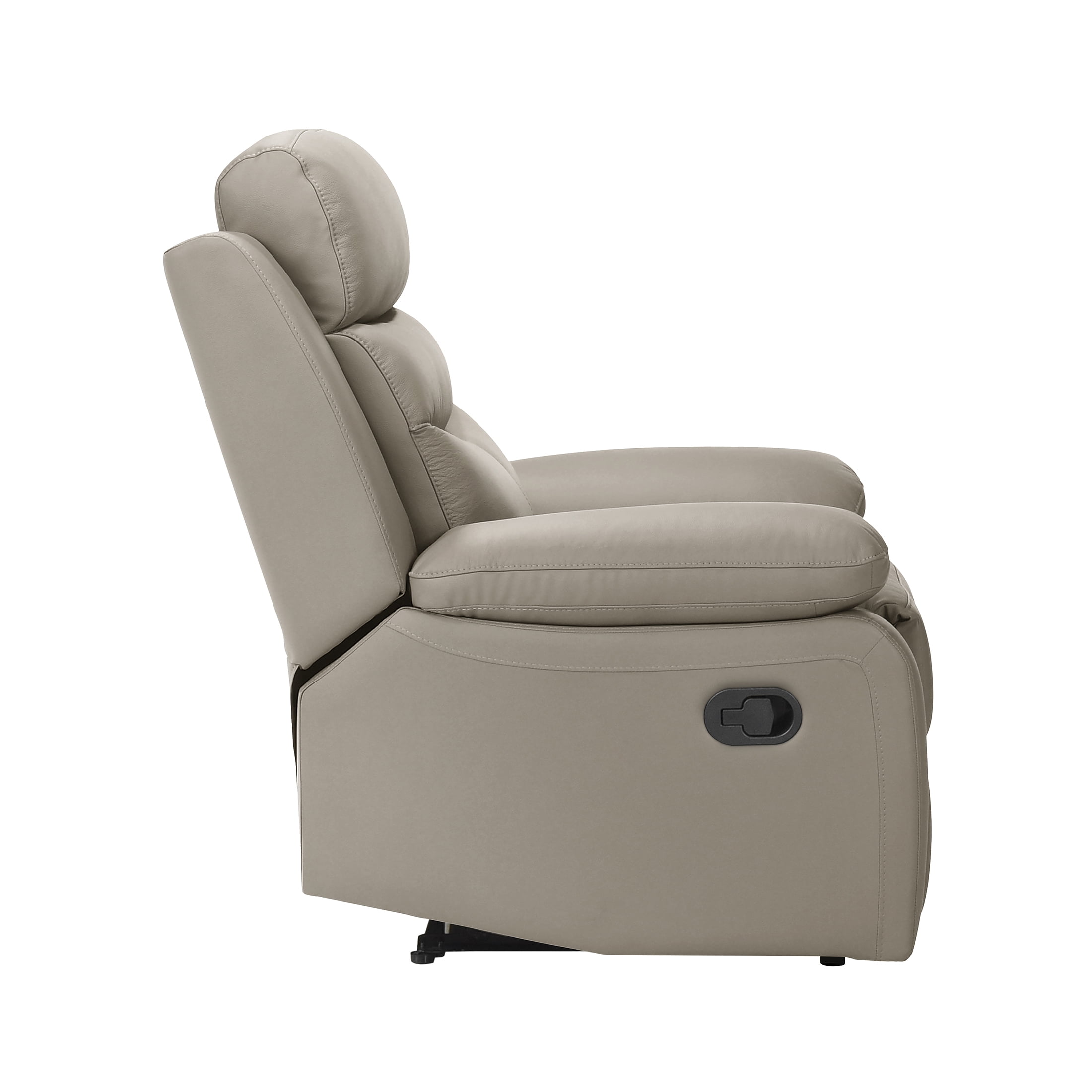 OakvillePark Blossomreach Leather Match Manual Recliner, Latte