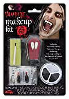 Laval White & Black 4pc Halloween Makeup Set Kit Goth Vampire