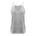thumbnail image 2 of Women's Women's V Neck Sequin Camisole T Shirt Camisole, 2 of 6