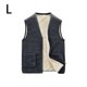 thumbnail image 5 of Minnieouse Chaqueta sin mangas para hombre, abrigo a prueba de viento, chaleco transpirable para la piel, chaleco ligero grueso con bolsillos para Abrigos y chamarras Gris L, 5 of 6