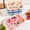 4Pcs Wheat Straw Lunch Box Under $5 a1, variant on CQCYD Wheat Straw 6-Compartment Lunch Box, 9x7x2 Inch Bento Tray with Lid, Eco-Friendly Plastic Snack Plate, Portable Food Container for Meal Prep and Office