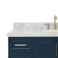 thumbnail image 4 of Ariel Taylor 49 In. Rectangle Sink Vanity With Carrara White Marble Countertop In Midnight Blue, 4 of 10