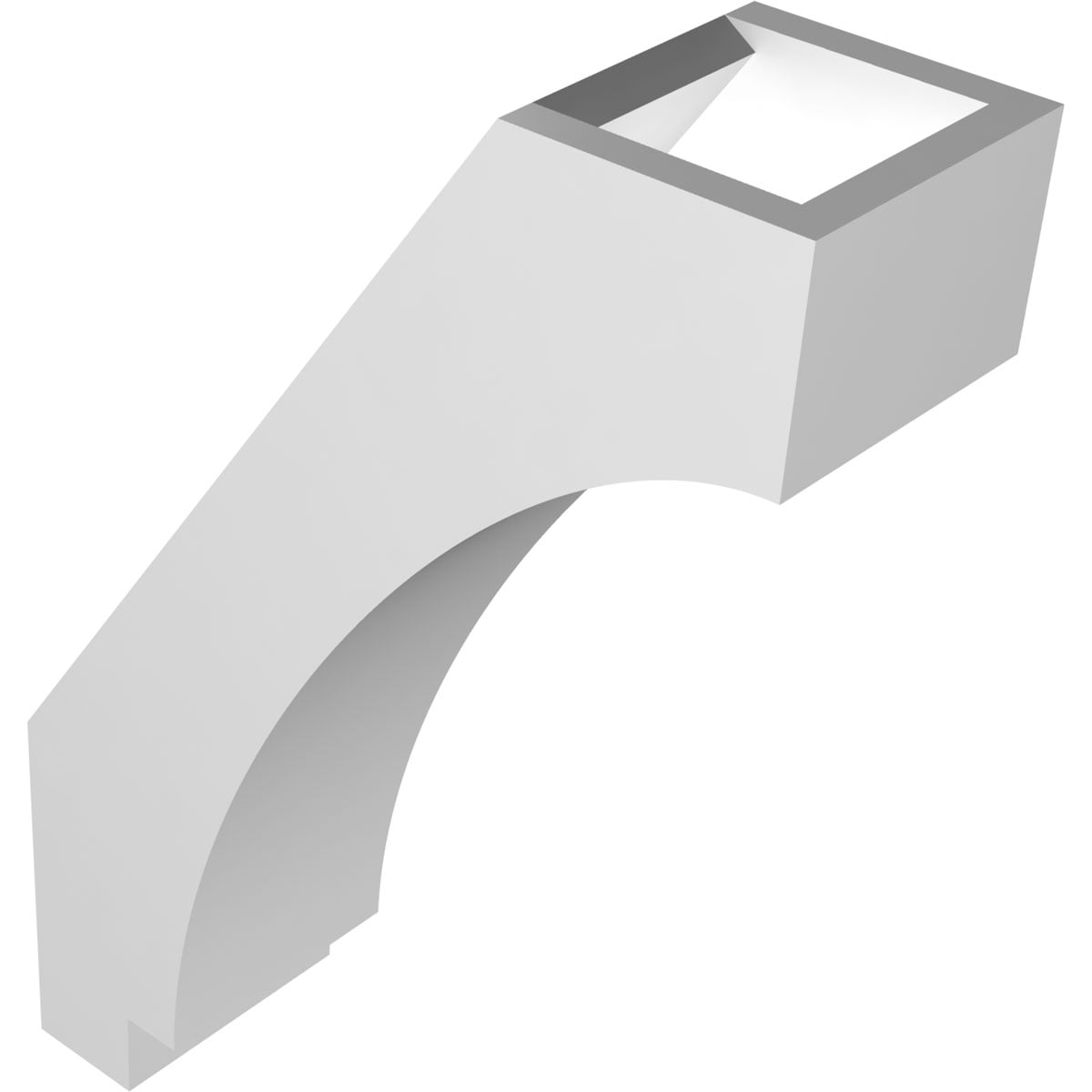 Ekena Millwork 3"W x 8"D x 12"H Imperial Architectural Grade PVC Knee Brace