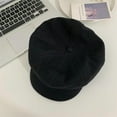 thumbnail image 2 of Solid Color Berets for Women French Beret Hats for Women Elegant Newsboy Hat Painter Cap for Tea Party Fall Winter, 2 of 7