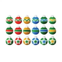 Edible Ornament Mini Assortment Christmas Cake Toppers, by Lucks (12 Count)