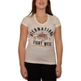 thumbnail image 1 of Camiseta con gráfico de la Semana Internacional de la Pelea 2017 de la UFC para mujer, blanca, pequeña, 1 of 4