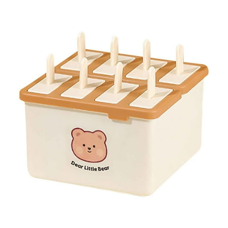 

Yjdsgif Popsicles Molds 8 Cavity Ice Pop Molds for Kids Homemade Popsicle Maker Molds Set for Making Yogurt Juice Smoothies