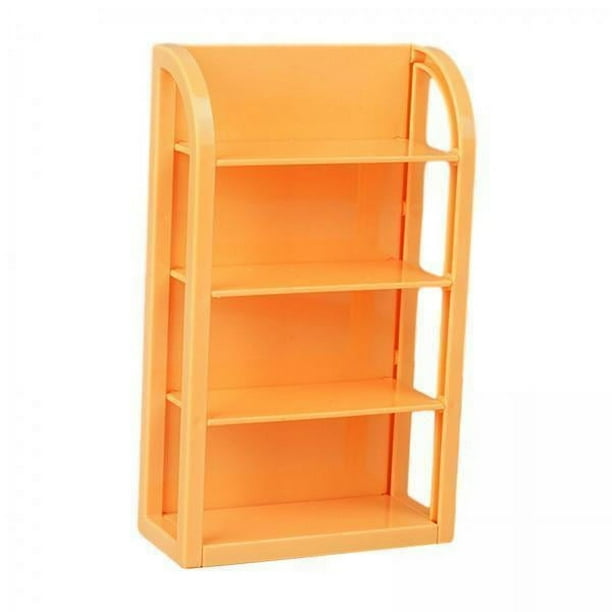Estantes De Supermercado En Miniatura Para Casa De Muñecas, Escala 2x1:12, Para Manualidades De Comida, Modelo DIY, Color Naranja