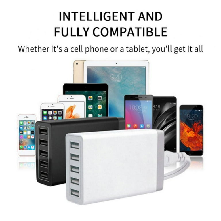 40W 5-Port 8A High Speed Multiple USB Charger with Smart 40W 5-Port 8A High Speed Multiple USB Charger with Smart