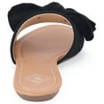 thumbnail image 4 of Gallery Seven Suede Bow Slide Sandals for Women, 4 of 7
